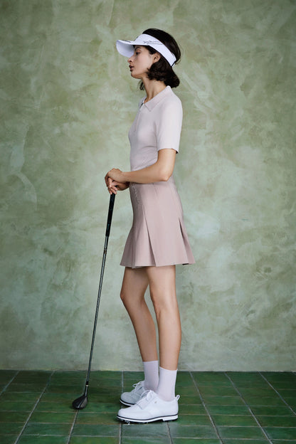 HIGH WAISTED PLEATED GOLF PERFORMANCE SKIRT